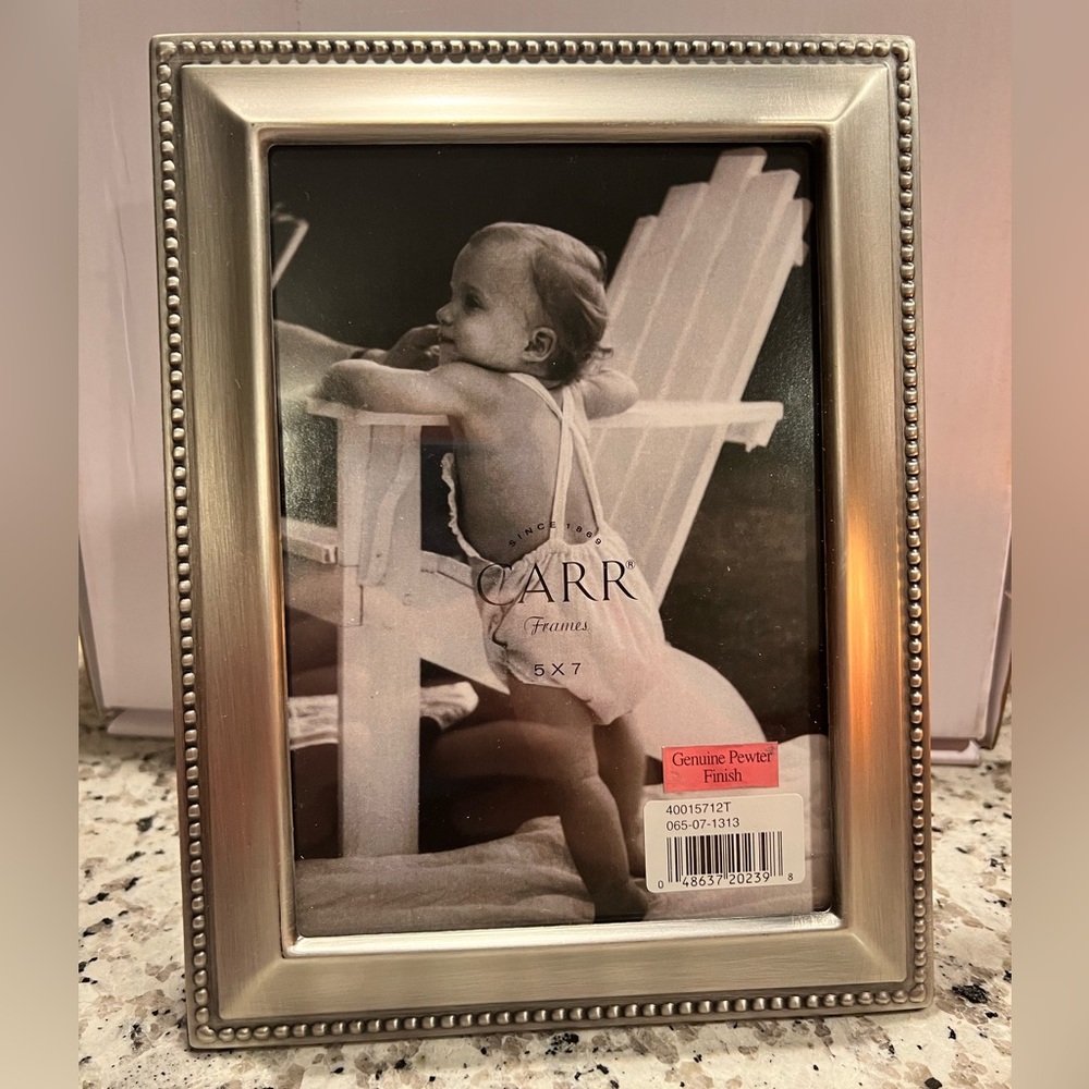 5x7” Carr Pewter Picture Frame